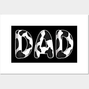 Cow Dad Birthday Family Matching Fathers Day Boy Girl Farm Posters and Art